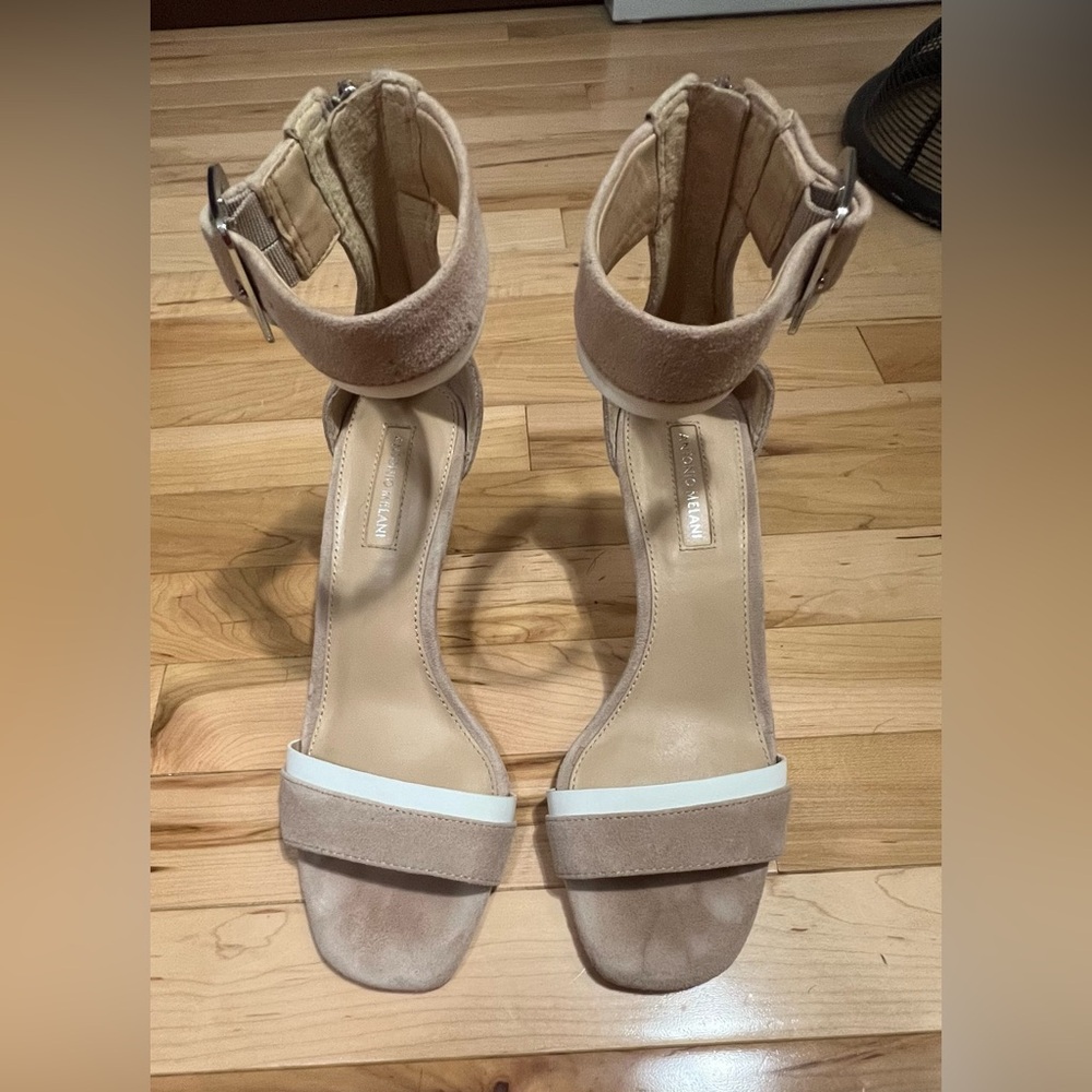 Antonio Melanie ankle strap heels.